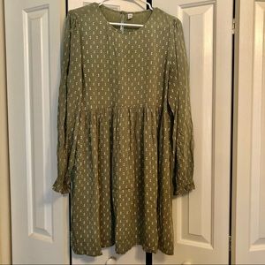 Green flower BP brand dress